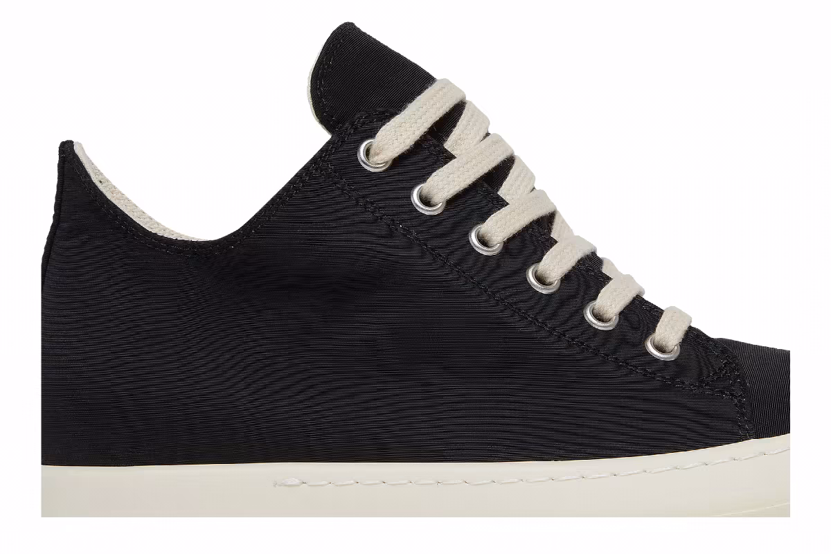 Rick Owens Women's DRKSHDW Fogachine Cotton Nylon Low Black Milk, view 3