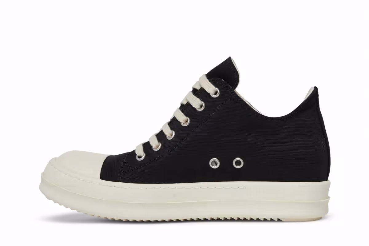 Rick Owens Women's DRKSHDW Fogachine Cotton Nylon Low Black Milk, view 4