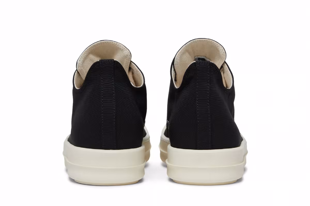 Rick Owens Women's DRKSHDW Fogachine Cotton Nylon Low Black Milk, view 7