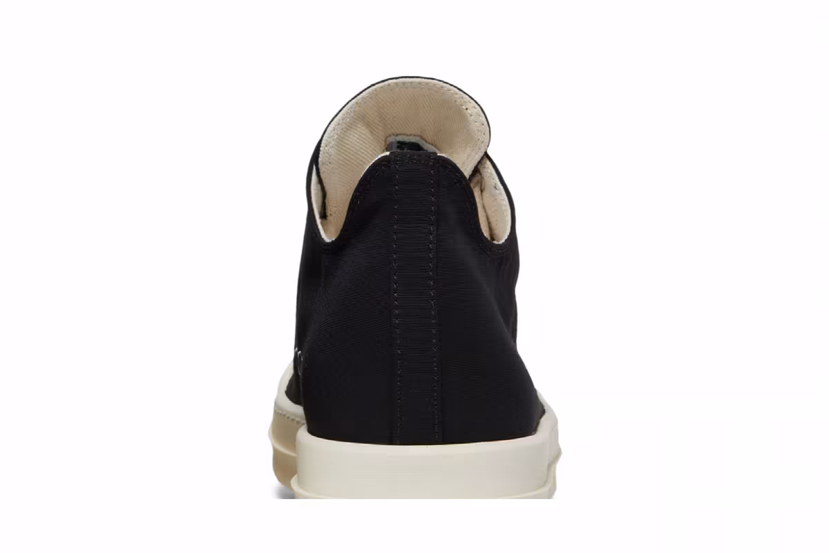 Rick Owens Women's DRKSHDW Fogachine Cotton Nylon Low Black Milk, view 8
