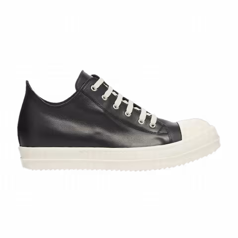 Rick Owens Ramones Leather Low 'Black Milk'