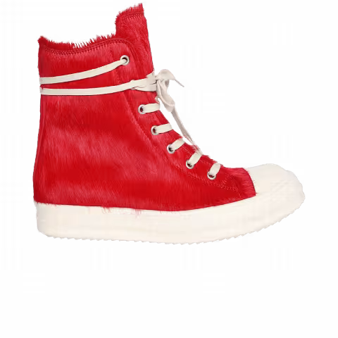 Rick Owens Wmns Lido Runway High Sneaker 'Cardinal Red'