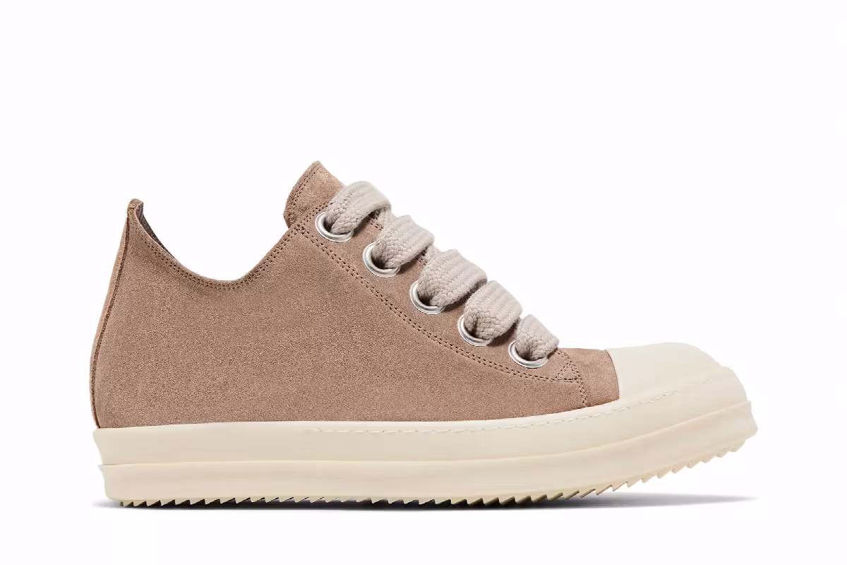 Rick Owens Hollywood Jumbo Laced Low Flesh, view 2