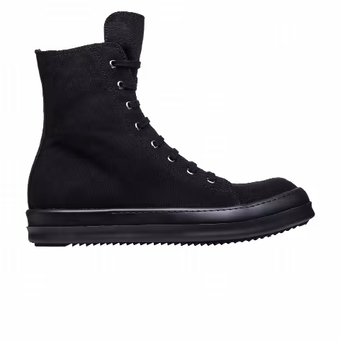 Rick Owens DRKSHDW Ramones Canvas High 'Triple Black'