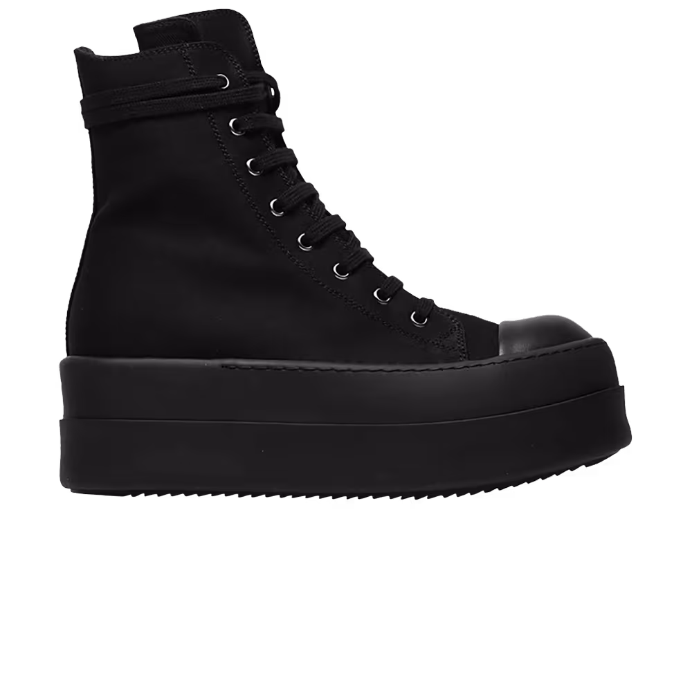 Rick Owens Women's DRKSHDW Lido Double Bumper Sneaker Triple Black