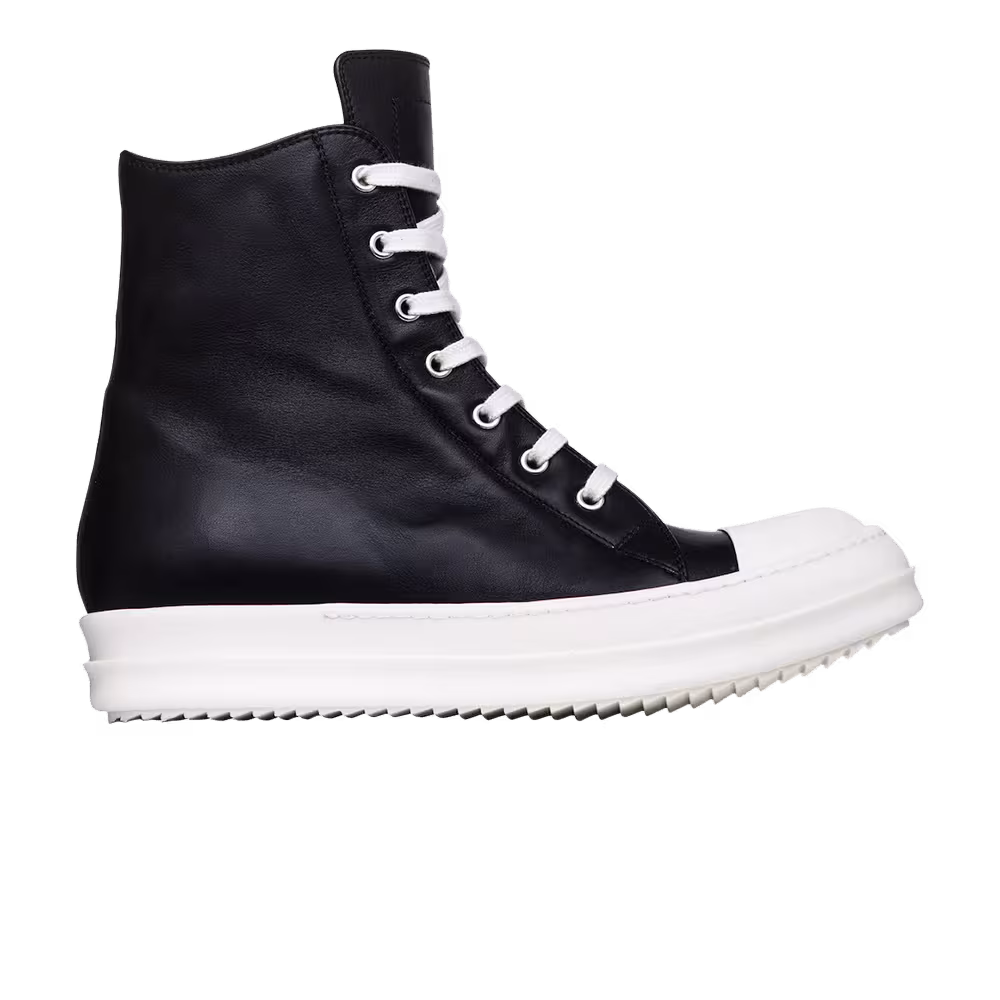 Rick Owens SS18 Dirt Ramone High Black Leather