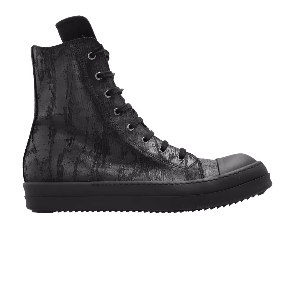 Rick Owens DRKSHDW Hollywood High Black Megacrust Denim