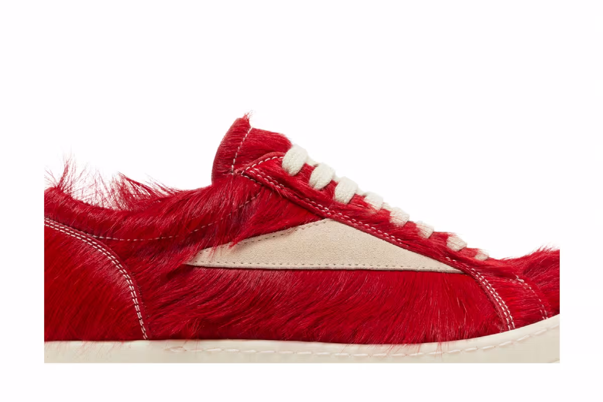 Rick Owens Women's Pelliccia Vintage Low Cardinal Red, view 3
