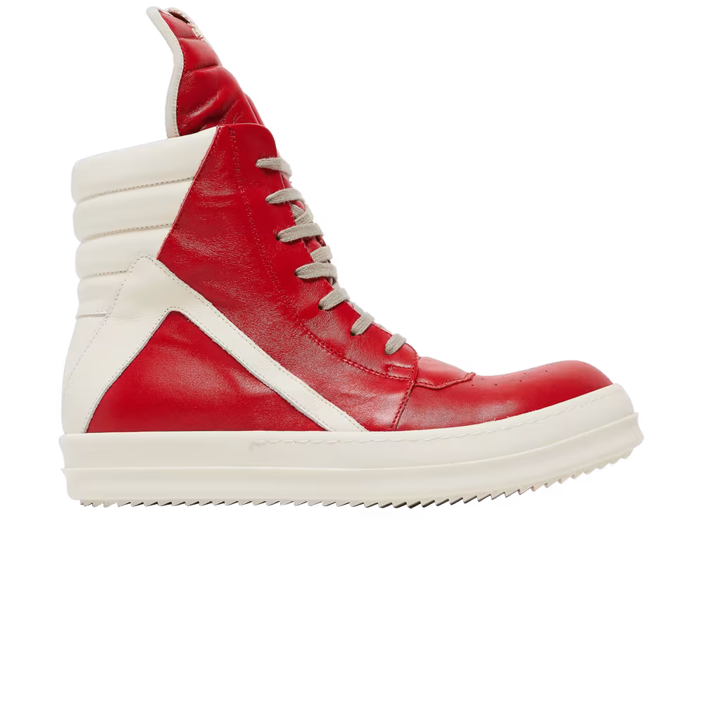 Rick Owens Geobasket Red Milk