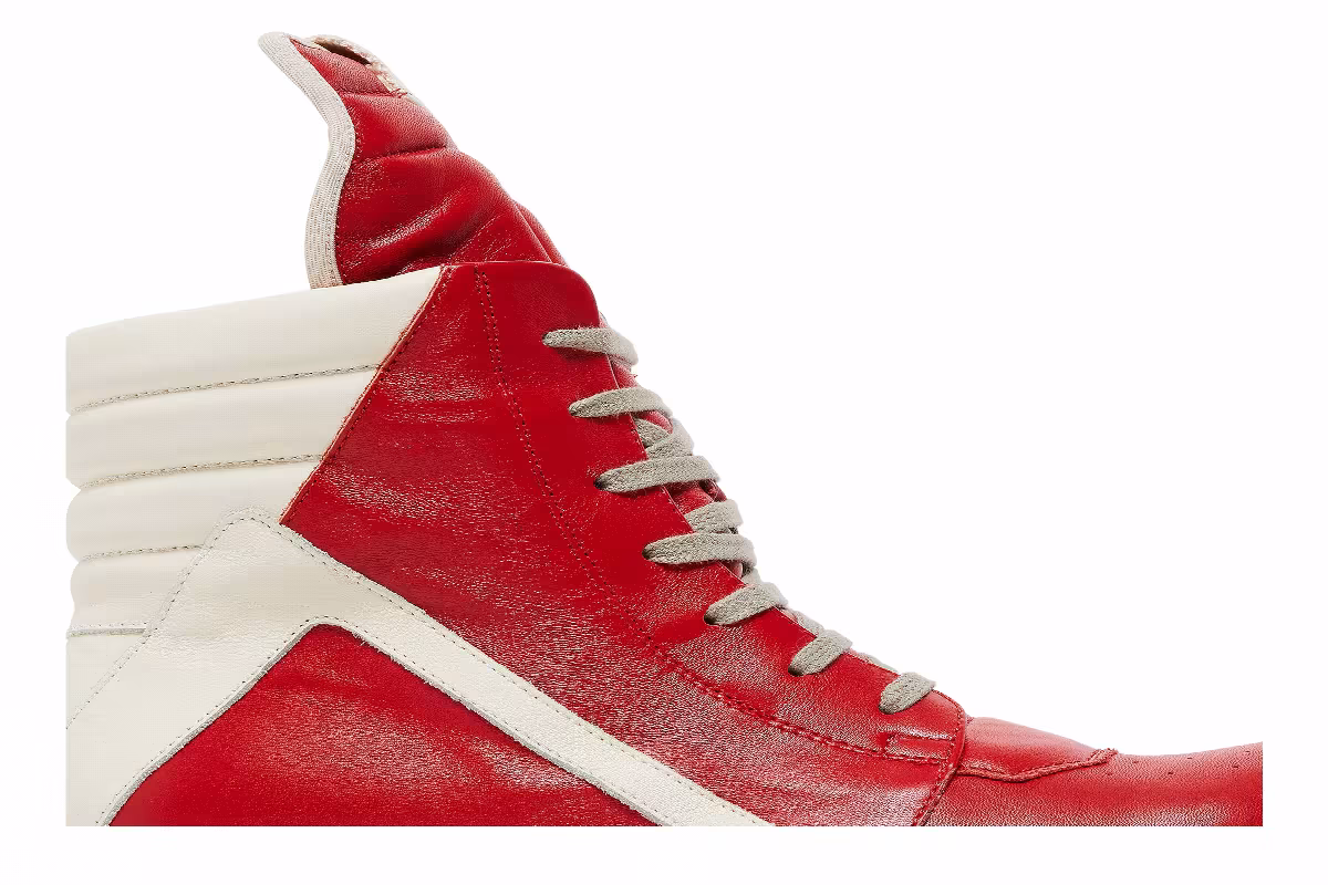 Rick Owens Geobasket Red Milk, view 3