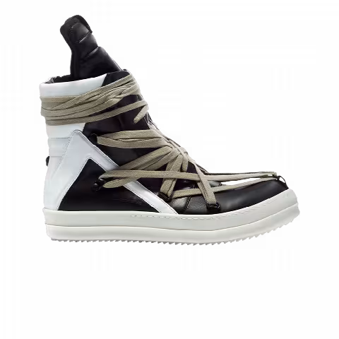 Rick Owens Geobasket 'Black Chalk White'