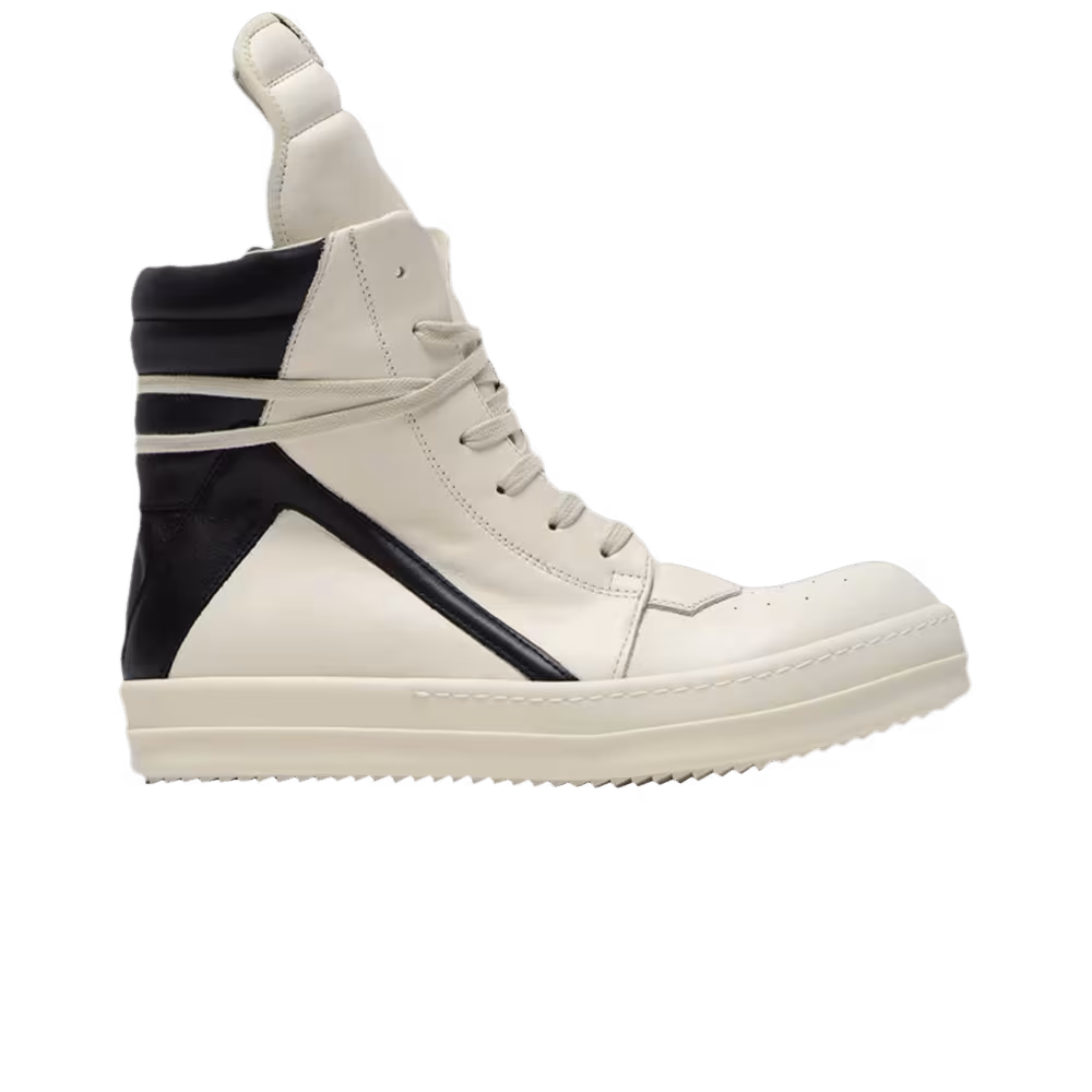 Rick Owens Luxor Geobasket High Milk Black