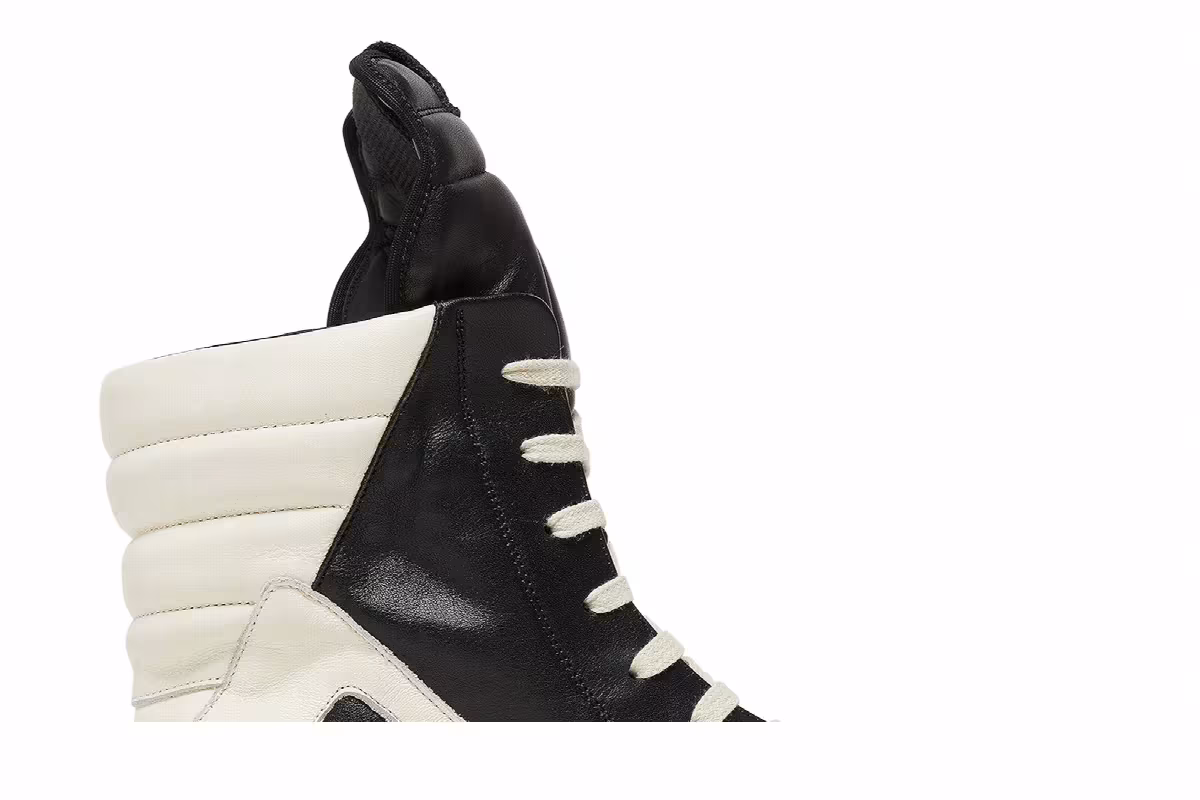 Rick Owens Geobasket High Black Milk, view 3