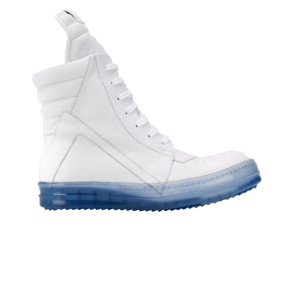 Rick Owens Geobasket White Blue Transparent