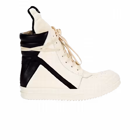 Rick Owens Wmns Geobasket 'Milk Black'
