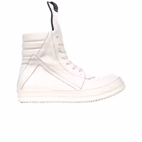 Rick Owens FW17 Glitter Geobasket 'Milk White'