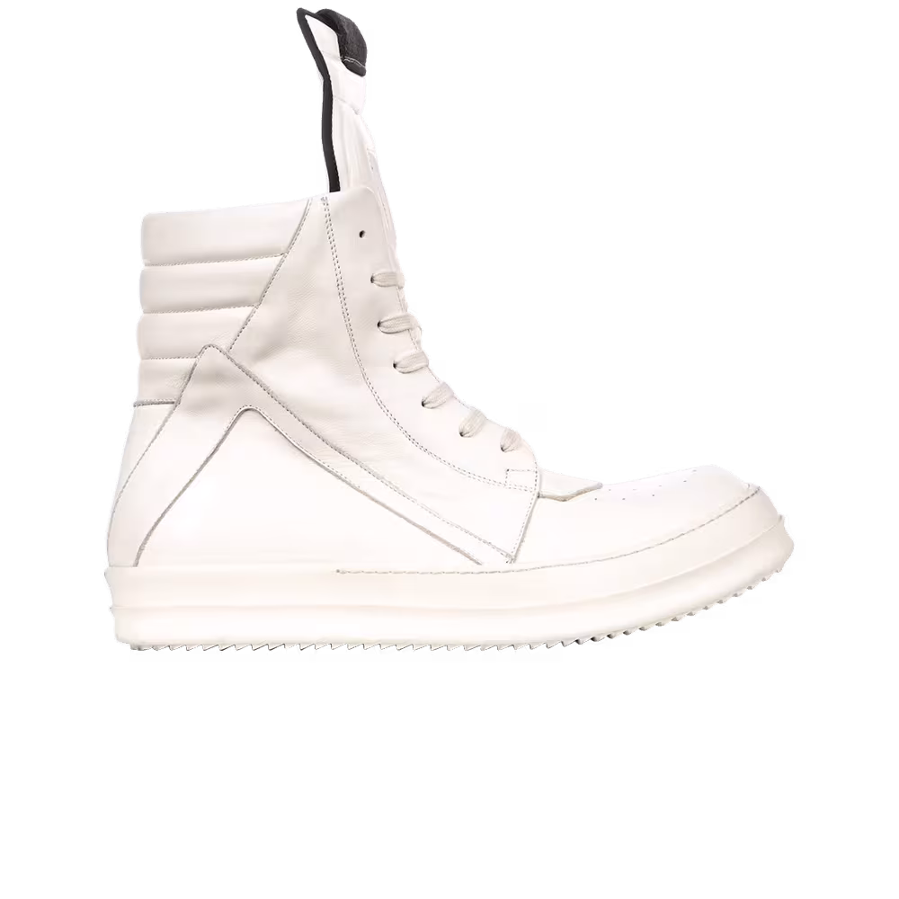 Rick Owens FW17 Glitter Geobasket Milk White
