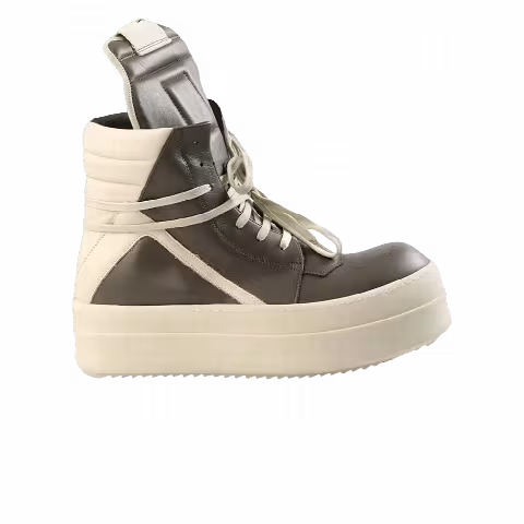 Rick Owens Hollywood Mega Bumper Geobasket High 'Dust Milk'