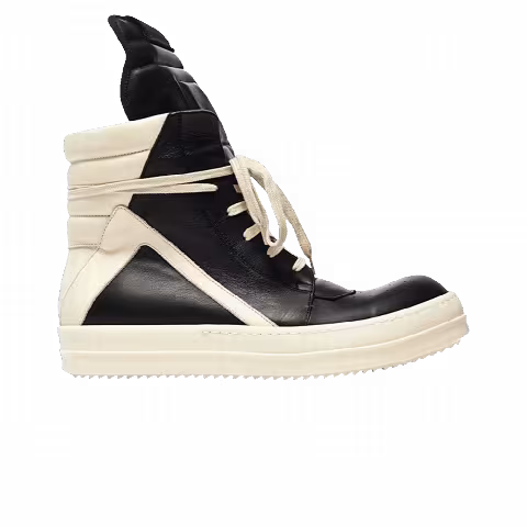 Rick Owens Geobasket 'Milk Black' 2019
