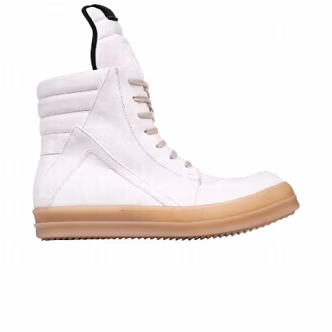 Rick Owens SS18 Dirt Geobasket 'Natural White Leather'