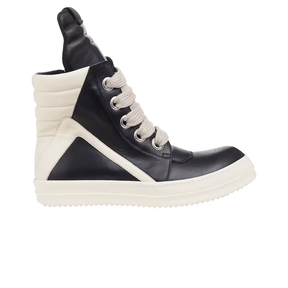 Rick Owens Women's Strobe Geobasket Megalace High Black Milk