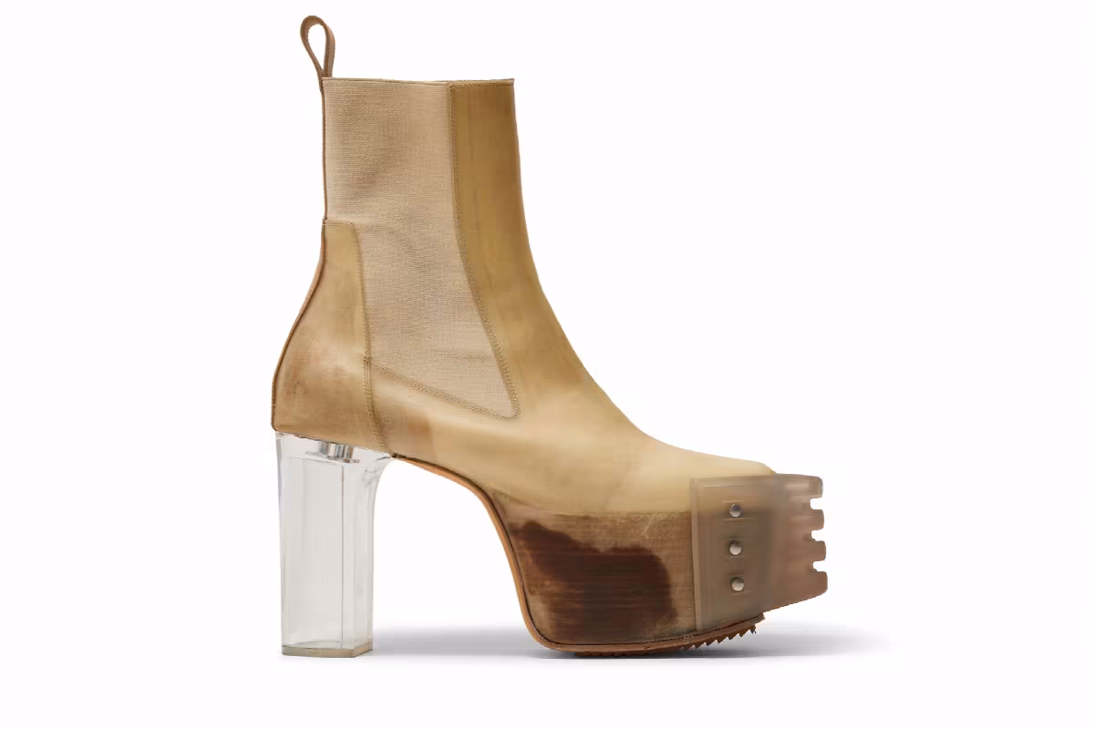 Rick Owens Strobe Runway Beatle Platform Black, view 2