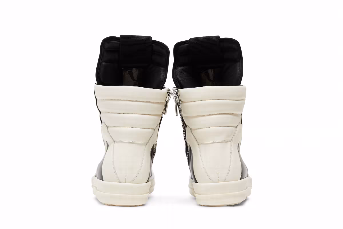 Rick Owens Strobe Geobasket High Black Milk, view 7