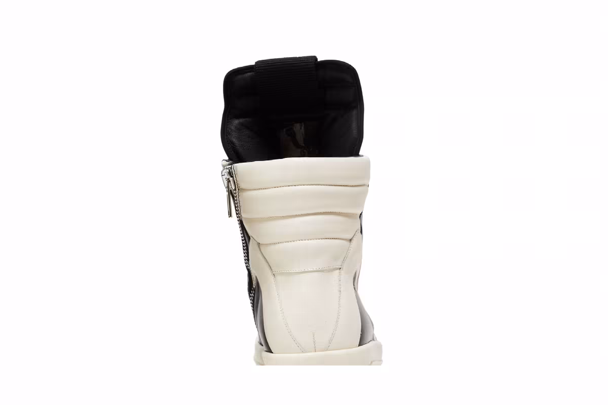 Rick Owens Strobe Geobasket High Black Milk, view 8