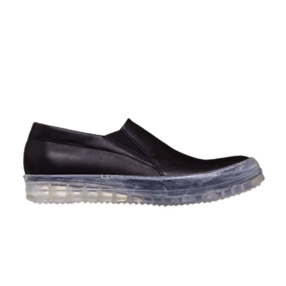 Rick Owens Tractor Boat Black Clear Sole