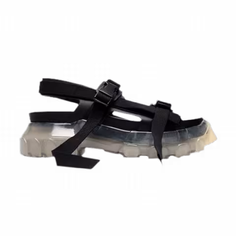 Rick Owens Tractor Sandal 'Black Clear Sole'