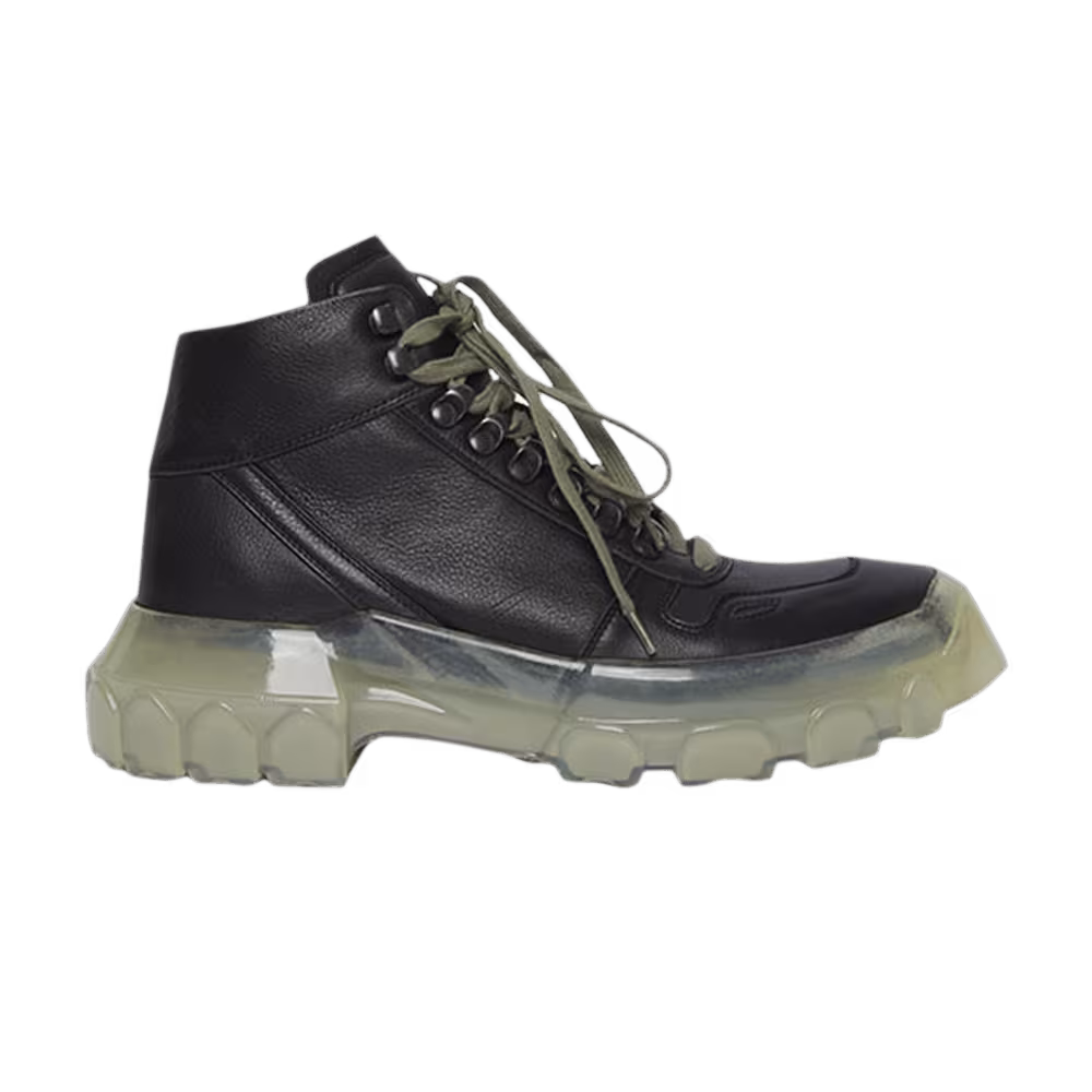 Rick Owens Tractor Black Clear Sole