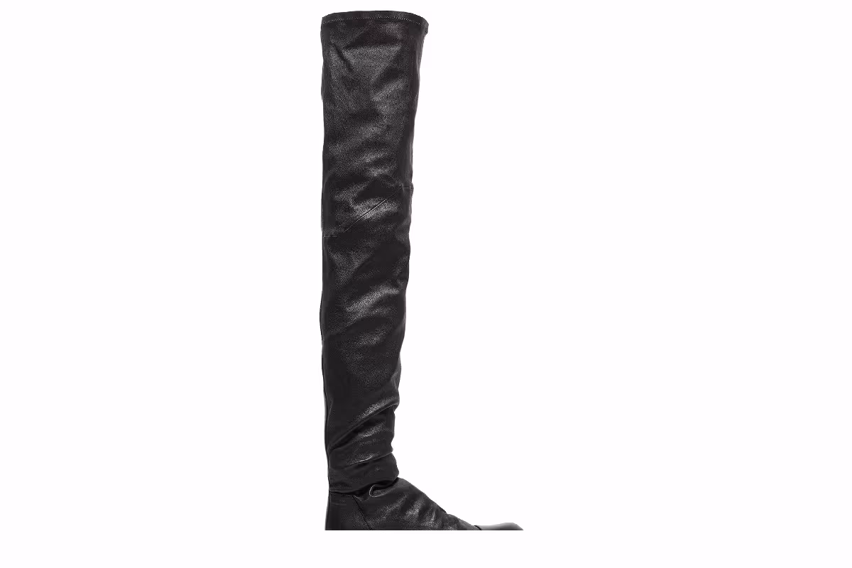 Rick Owens Women's Fogachine Stockings Sneaker Black, view 3