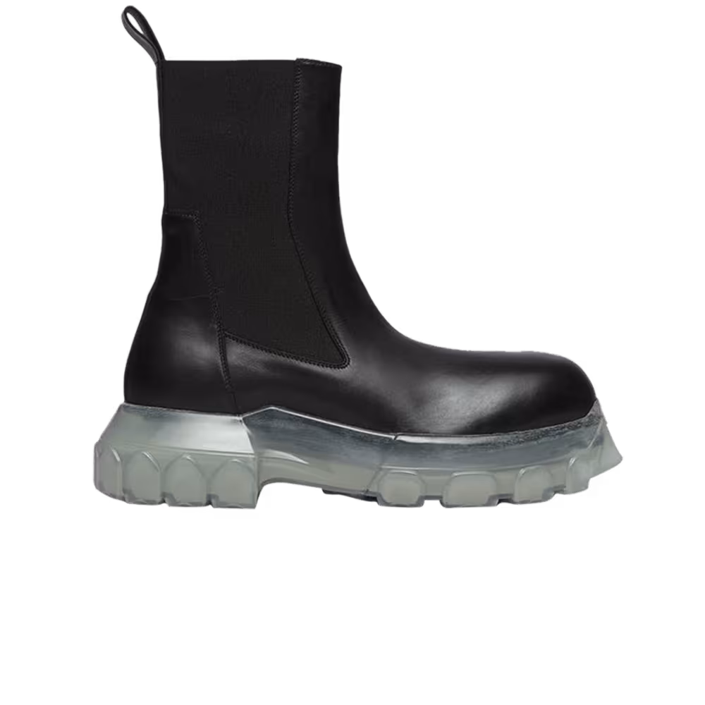Rick Owens Strobe Beatle Bozo Tractor Black Clear