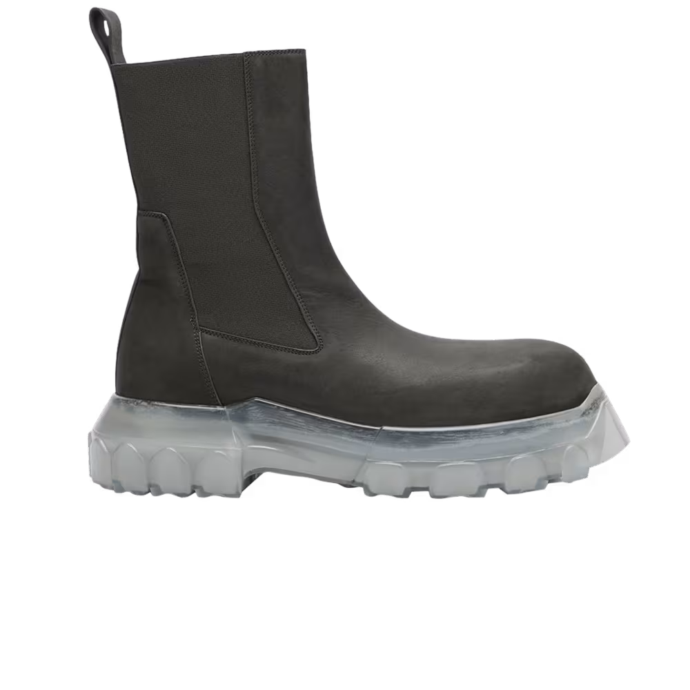 Rick Owens Porterville Bozo Tractor Boot Dark Dust Clear