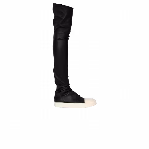Rick Owens Wmns Knee High Stocking Sneaker 'Black'