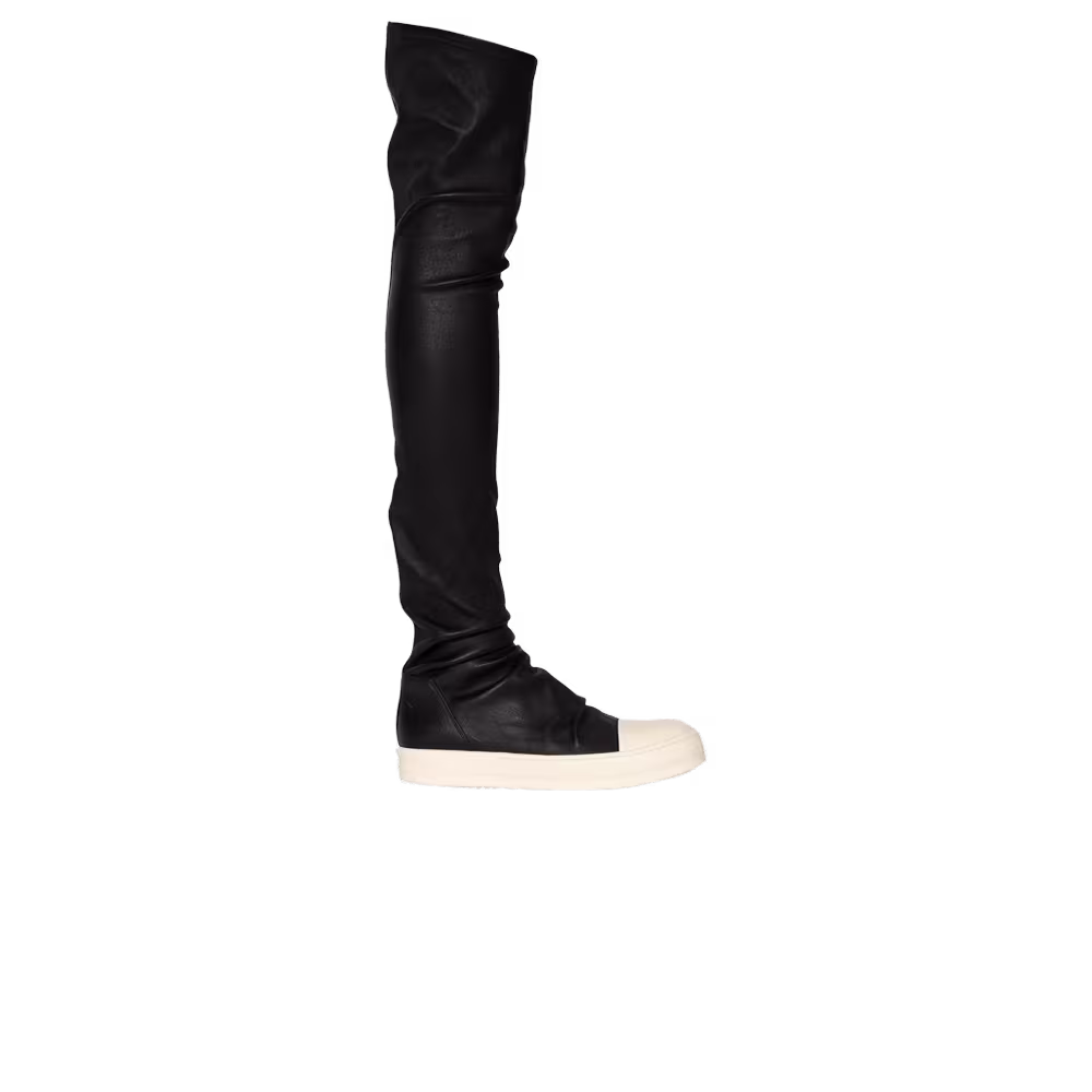 Rick Owens Women's Knee High Stocking Sneaker Black