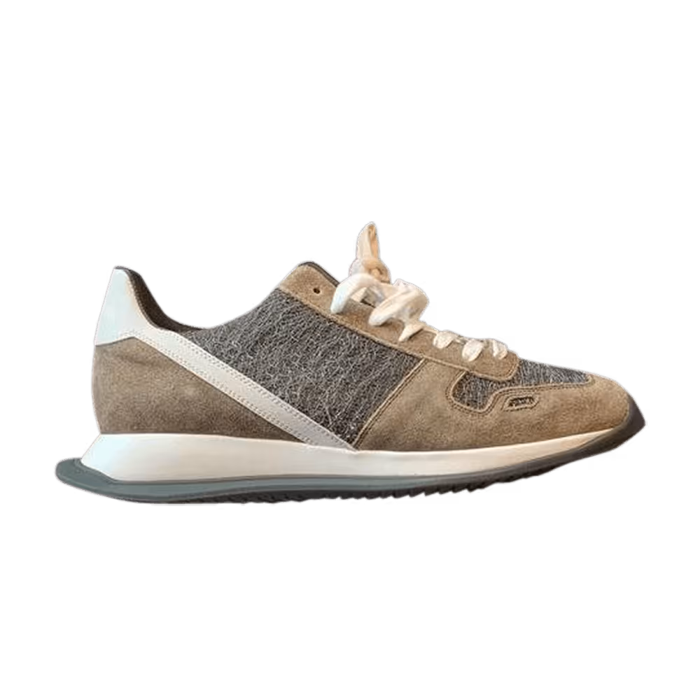 Rick Owens Lace Up Runner Dark Dust Milk