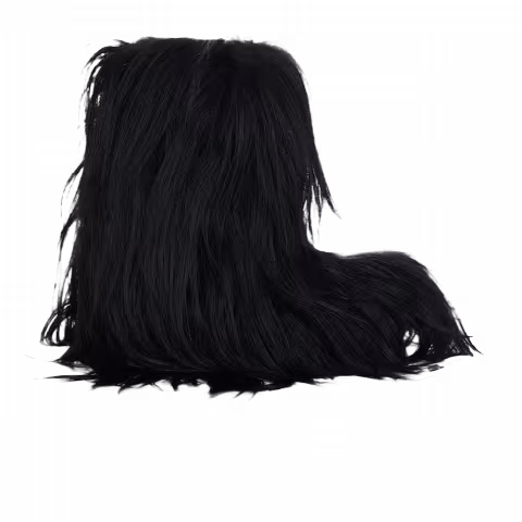 Rick Owens Porterville Mega Bumper Lunar 'Black Milk Goat Fur'
