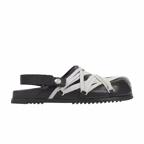 Rick Owens Megalace Granola Mule 'Black'