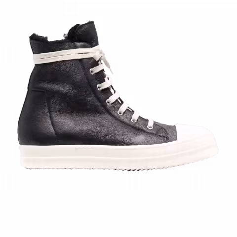 Rick Owens Shearling High 'Black Milk'