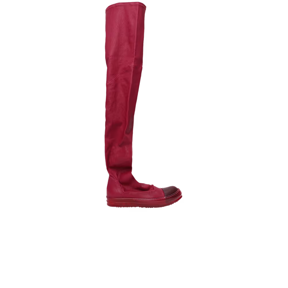 Rick Owens Women's Stretch Thigh-High Boot Fuchsia Clear