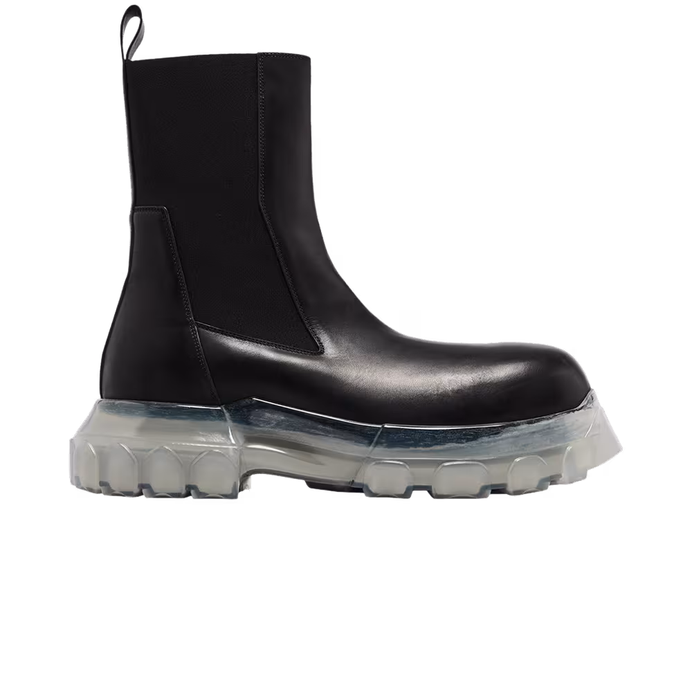Rick Owens Beatle Bozo Tractor Black Clear