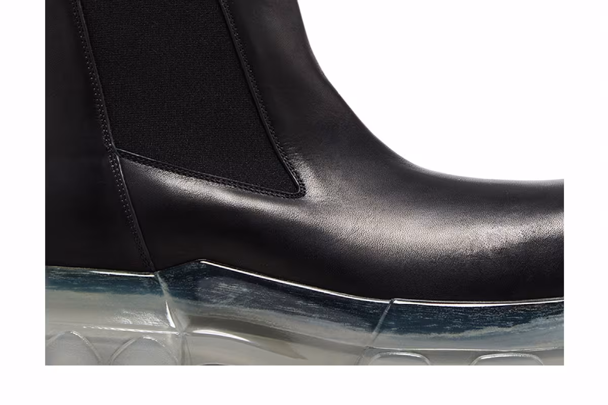 Rick Owens Beatle Bozo Tractor Black Clear, view 3