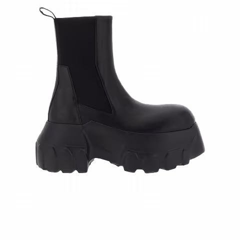 Rick Owens Black Beatle Mega Tractor Chelsea Boot 'Black'