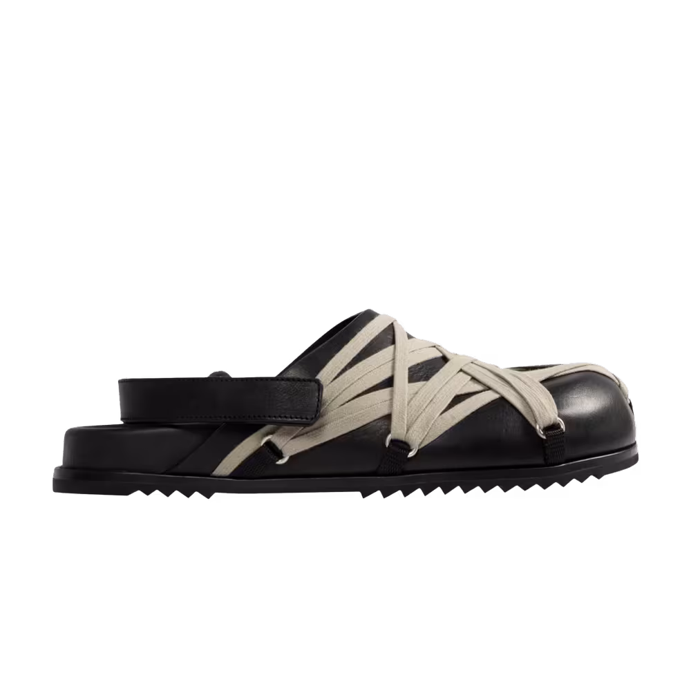 Rick Owens Megalaced Mule Granola Black
