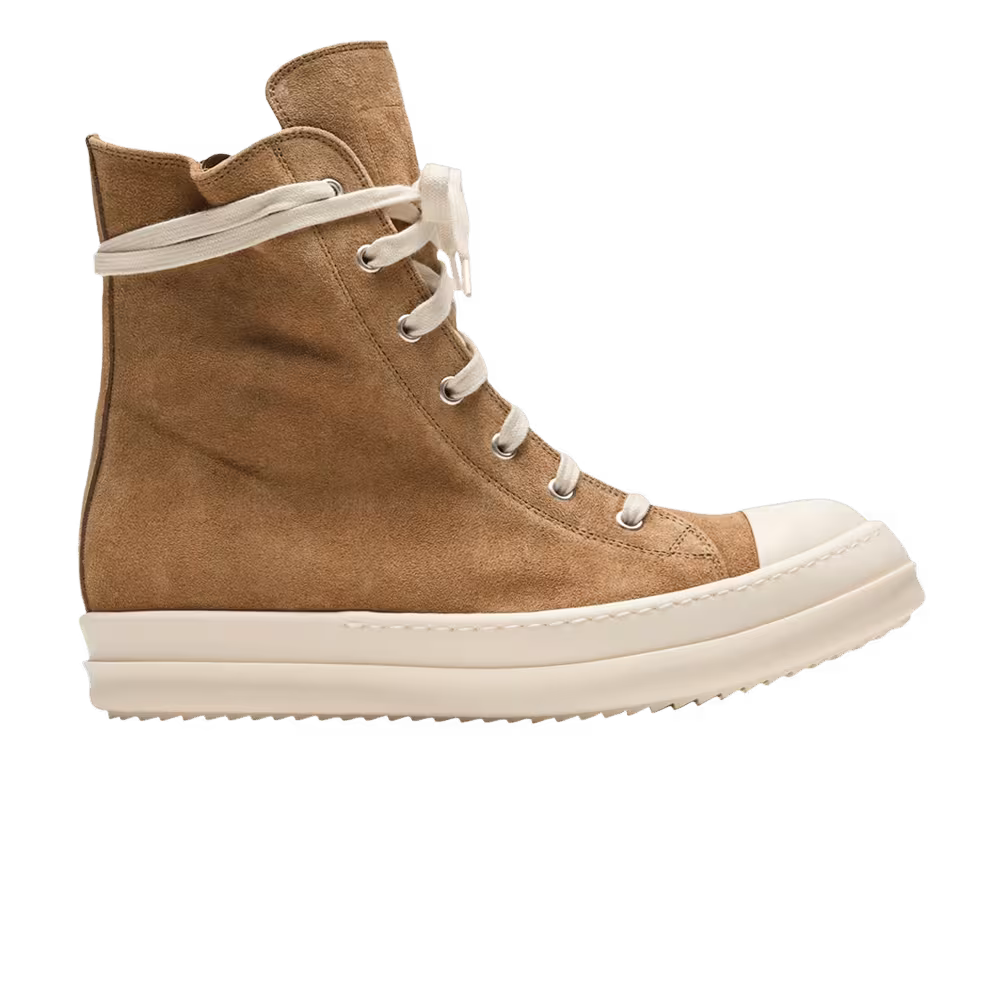 Rick Owens Temple Sumi Suede Brown MIlk