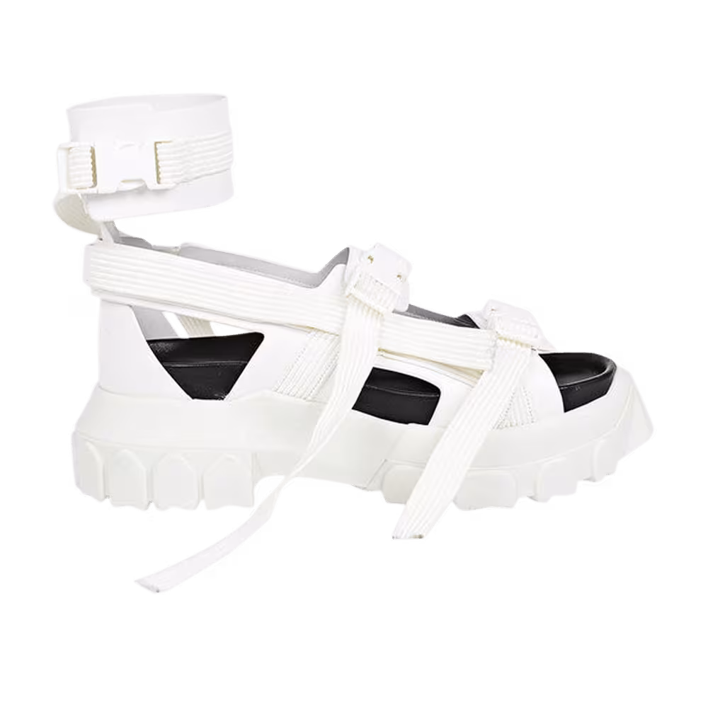 Rick Owens Women's Hiking Sandal Chalk White