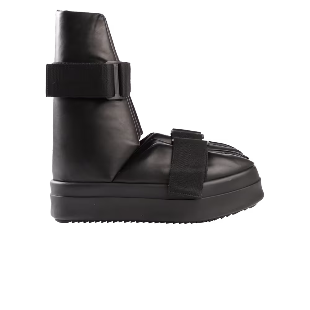 Rick Owens Hollywood Runway Splint Sandal Black Wax