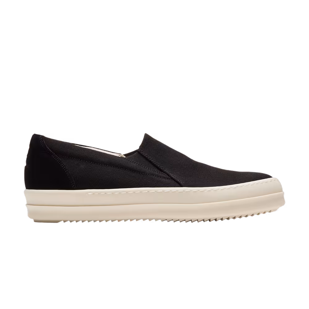 Rick Owens Temple Penta Boat Sneaks Black Milk