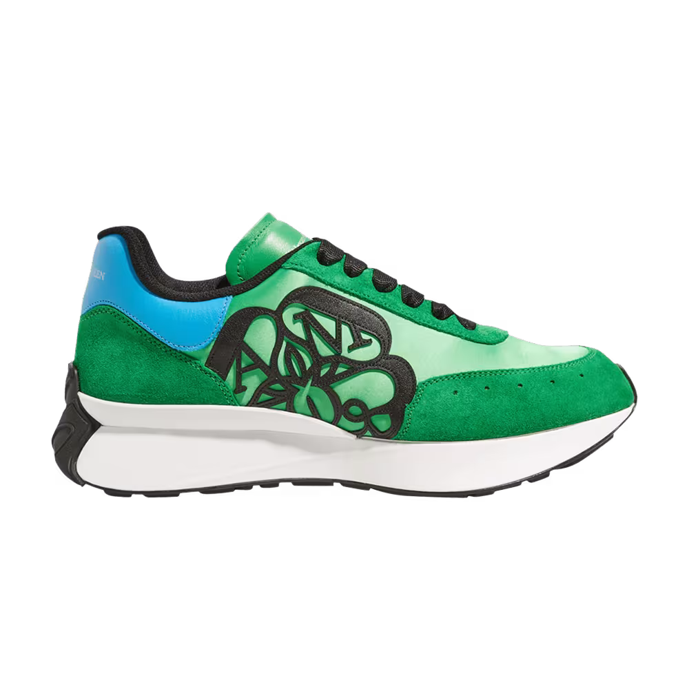 Alexander McQueen Runner Sneaker New Lux Satin - Green